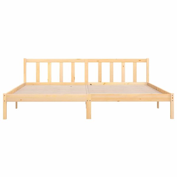 vidaXL Bed Frame without Mattress Solid Wood 200x200 cm