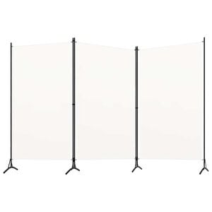vidaXL 3-Panel Room Divider White 260x180 cm