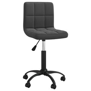 vidaXL Swivel Office Chair Black Velvet