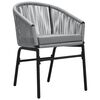 vidaXL 7 Piece Garden Dining Set Grey