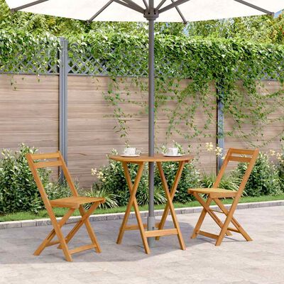vidaXL Folding Garden Table 70 cm Solid Acacia Wood,  vidaXL Folding Garden Table 70 cm Solid Acacia Wood