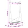 vidaXL Clothes Rack with Shelf 102x50x190 cm Bamboo