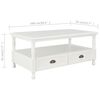 vidaXL Coffee Table White 100x55x45 cm Wood