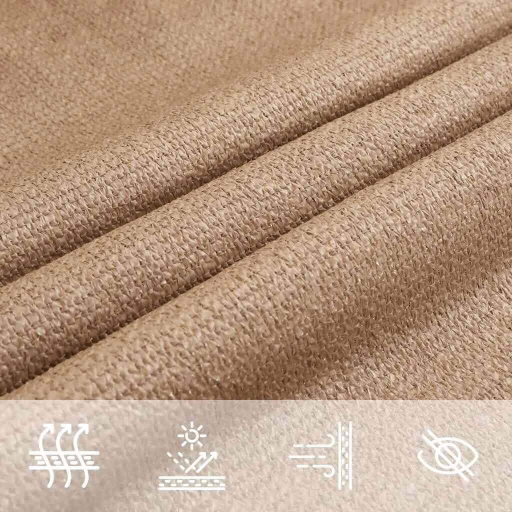 vidaXL Sunshade Sail 160 g/m² Taupe 6x8 m HDPE