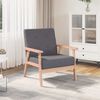 vidaXL Armchair Dark Grey Fabric