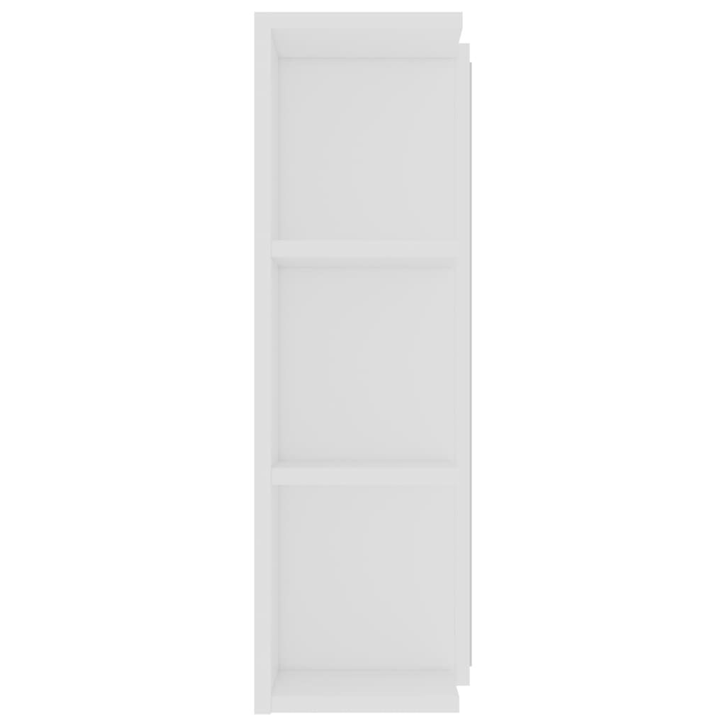 vidaXL Bathroom Mirror Cabinet White 80x20.5x64 cm Engineered Wood