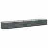 vidaXL Garden Raised Bed | Grey | Galvanised Steel | Extra Large | Sturdy