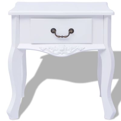 vidaXL Bedside Cabinet MDF White,  vidaXL Bedside Cabinet MDF White