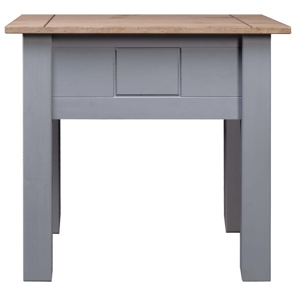 vidaXL Nightstand Grey 50.5x50.5x52.5 cm Pine Panama Range