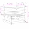 vidaXL Garden Corner Sofa Honey Brown Solid Wood Pine