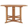 vidaXL Folding Garden Dining Table 110x110x75 cm Solid Wood Teak