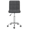 vidaXL Swivel Office Chair Dark Grey Fabric