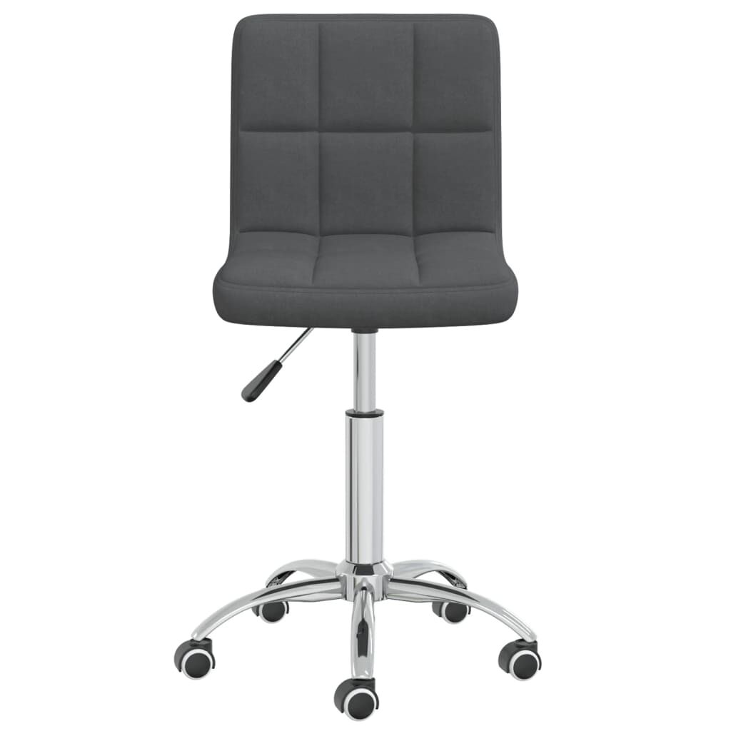 vidaXL Swivel Office Chair Dark Grey Fabric