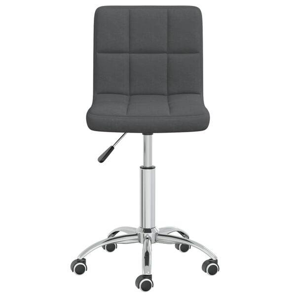 vidaXL Swivel Office Chair Dark Grey Fabric