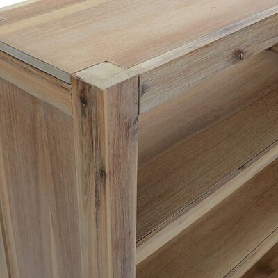 vidaXL 4-Tier Bookcase 80x30x110 cm Solid Wood Acacia,  vidaXL 4-Tier Bookcase 80x30x110 cm Solid Wood Acacia