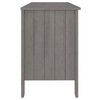 vidaXL Desk HAMAR Light Grey 113x50x75 cm Solid Wood Pine