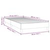 vidaXL Bed Frame without Mattress Dark Grey 90x200 cm Fabric