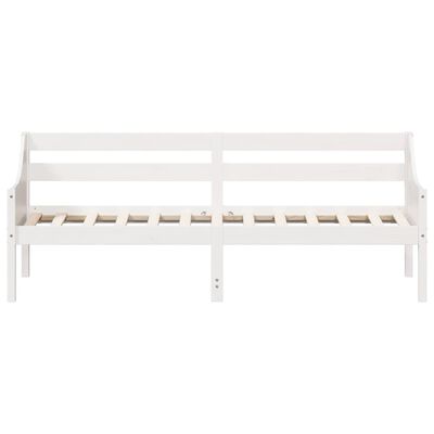 vidaXL Day Bed without Mattress White 90x200 cm Solid Wood Pine