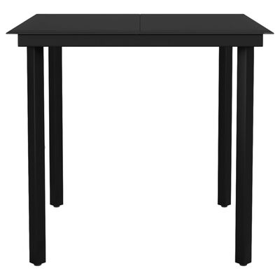 vidaXL 3 Piece Garden Dining Set Black,  vidaXL 3 Piece Garden Dining Set Black