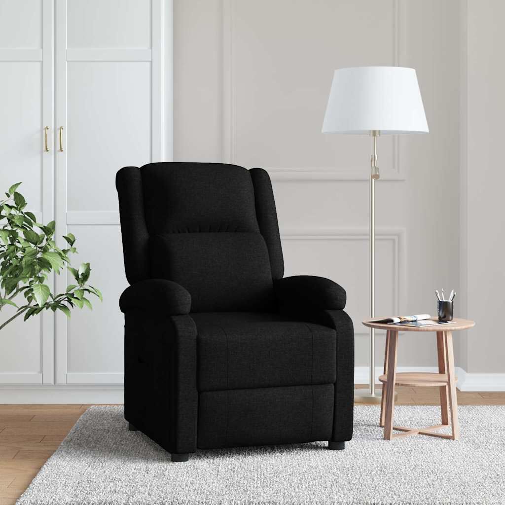vidaXL Recliner Chair Light Grey Fabric