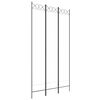 vidaXL 3-Panel Room Divider White 120x220 cm Fabric