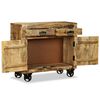 vidaXL Sideboard with 2 Drawers and 1 Cabinet Rough Mango Wood