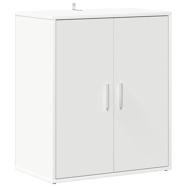 vidaXL Shoe Cabinet White 60x35x70 cm Engineered Wood