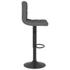 vidaXL Bar Stools 2 pcs Dark Grey Fabric