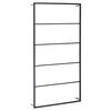 vidaXL Towel Rack | Black | Steel | 116 cm x 60 cm x 10 cm | Towel Rack