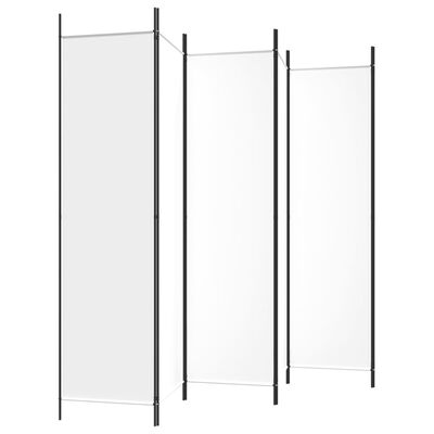 vidaXL 6-Panel Room Divider White 300x200 cm Fabric, white vidaXL 6-Panel Room Divider White 300x200 cm Fabric