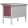 vidaXL Outdoor Rabbit Hutch 1 Layer Brown Wood