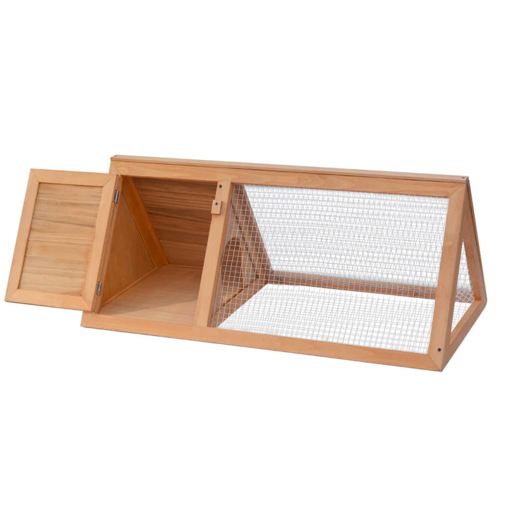 vidaXL Animal Rabbit Cage Wood, brass vidaXL Animal Rabbit Cage Wood