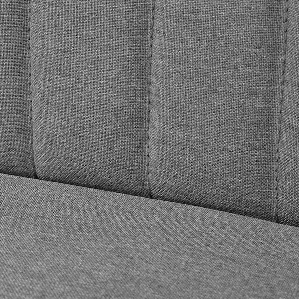 vidaXL Sofa Fabric 117x55.5x77 cm Light Grey