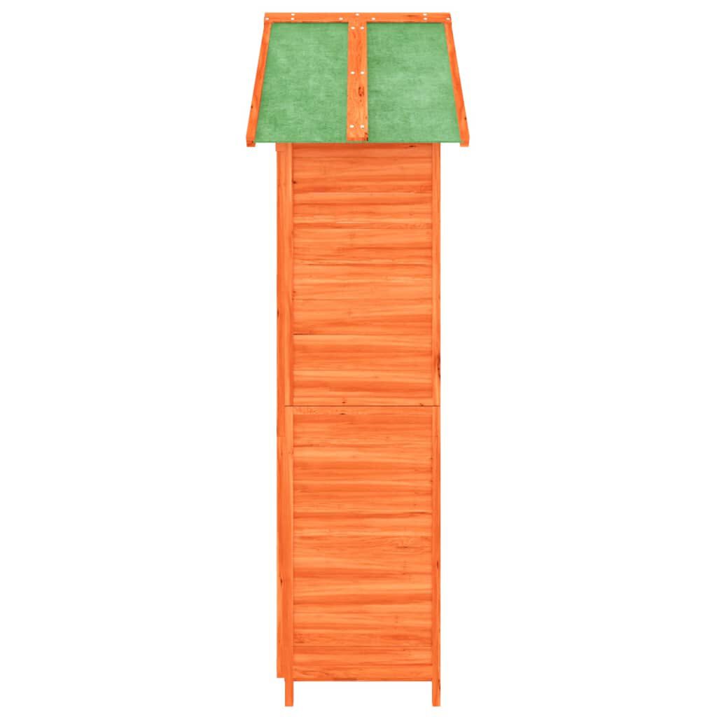vidaXL Garden Tool Shed Brown 89x52.5x175 cm Solid Wood Pine