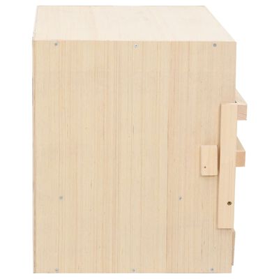 vidaXL Chicken Laying Nest 2 Compartments 63x40x45 cm Solid Pine Wood,  vidaXL Chicken Laying Nest 2 Compartments 63x40x45 cm Solid Pine Wood