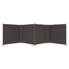 vidaXL 4-Panel Room Divider Brown 698x180 cm Fabric