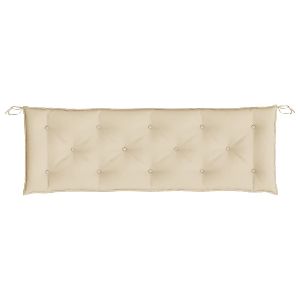 vidaXL Garden Bench Cushions 2 pcs Beige 150x50x7 cm Oxford Fabric