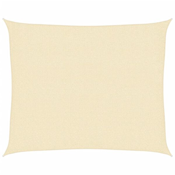 vidaXL Sunshade Sail 160 g/m² Cream 2.5x3 m HDPE