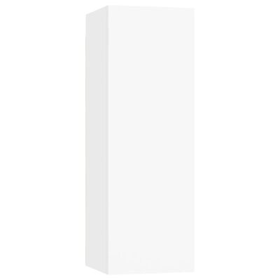 vidaXL 8 Piece TV Cabinet Set White Engineered Wood, white vidaXL 8 Piece TV Cabinet Set White Engineered Wood
