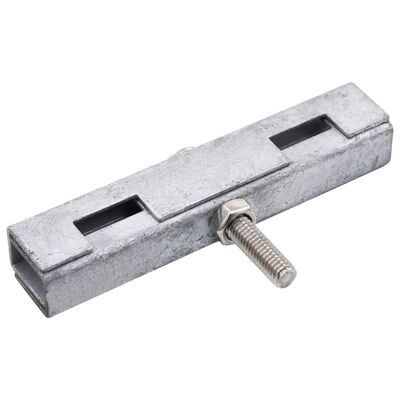 vidaXL Garden U Mat Connector 10 Sets Silver