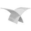 vidaXL Wooden Magazine Rack Floor Standing White