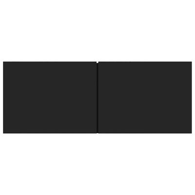 vidaXL TV Cabinets 2 pcs Black 80x30x30 cm Engineered Wood, black vidaXL TV Cabinets 2 pcs Black 80x30x30 cm Engineered Wood