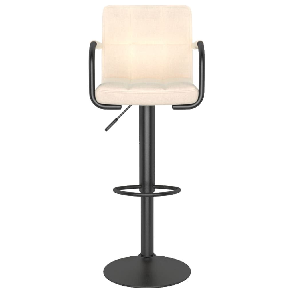 vidaXL Bar Stools 2 pcs Cream Fabric