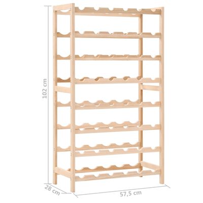 vidaXL Wine Rack Cedar Wood 57.5x28x102 cm,  vidaXL Wine Rack Cedar Wood 57.5x28x102 cm