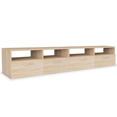 vidaXL TV Cabinets 2 pcs Engineered Wood 95x35x36 cm Oak, oak vidaXL TV Cabinets 2 pcs Engineered Wood 95x35x36 cm Oak