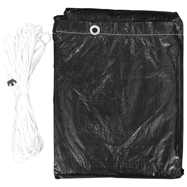 vidaXL Garden Furniture Covers 2 pcs 6 Eyelets for Gas BBQs 180x80x125 cm