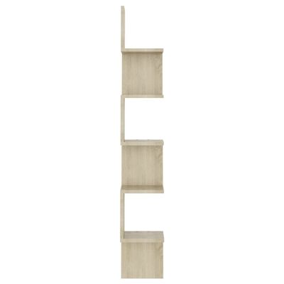 vidaXL Wall Corner Shelf Sonoma Oak 20x20x127.5 cm Engineered Wood, sonoma oak vidaXL Wall Corner Shelf Sonoma Oak 20x20x127.5 cm Engineered Wood