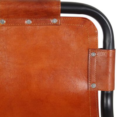 vidaXL Bar Stools 2 pcs Real Leather,  vidaXL Bar Stools 2 pcs Real Leather