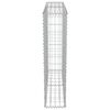 vidaXL Gabion Wall with Covers Galvanised Steel 100x20x100 cm