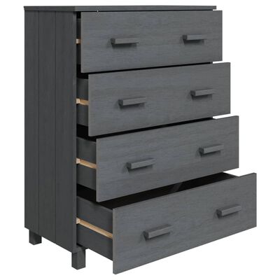 vidaXL Sideboard HAMAR Dark Grey 79x40x103.5 cm Solid Wood Pine, dark grey vidaXL Sideboard HAMAR Dark Grey 79x40x103.5 cm Solid Wood Pine